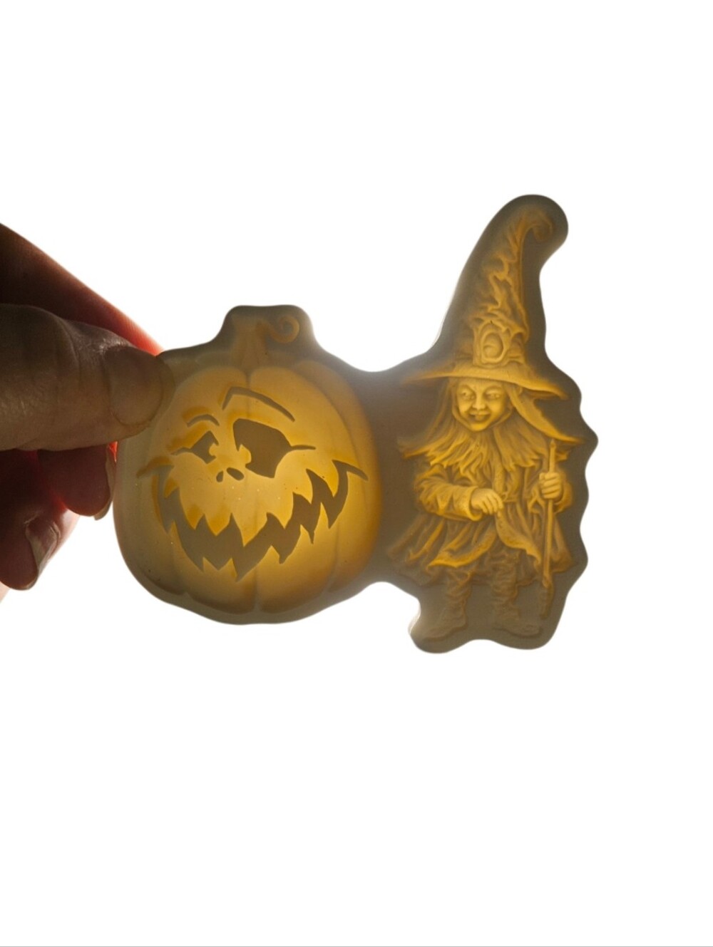 Halloween Pumpkin & Witch Gnome Silicone Mold - Picture 3 of 8